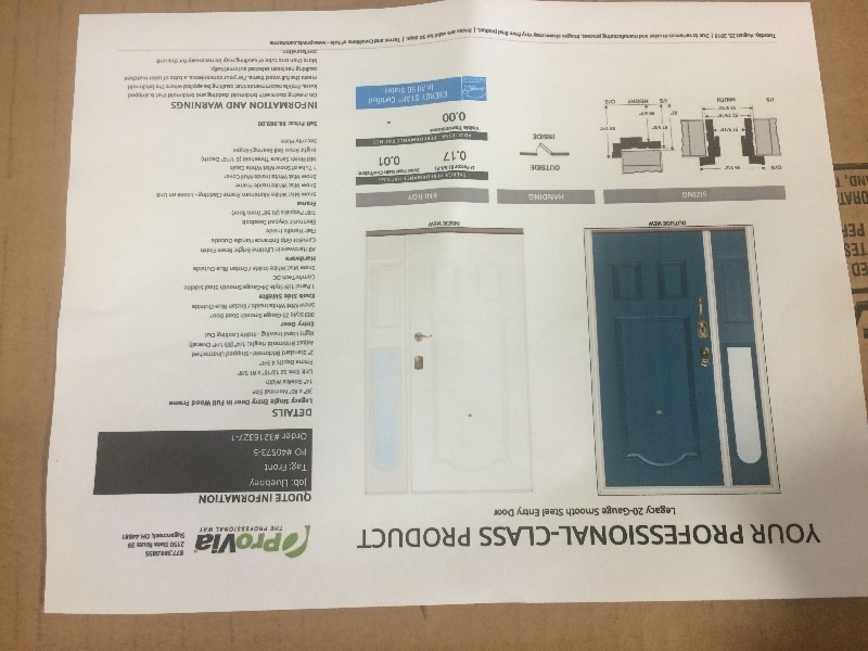 Entry door with side lite     52 1316 x 81 58    NEW   view all pictures for more details
