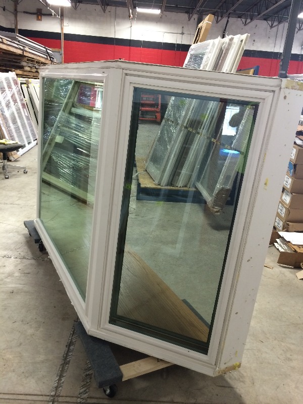 Bay Window with casement windows  104 long x 55.5 high x 25.5 deep   Previously installed   view all pictures for more details