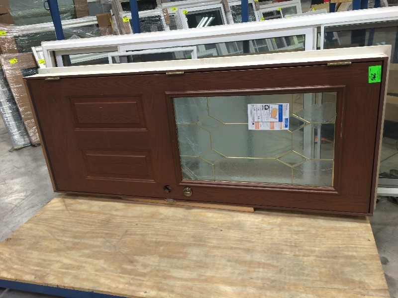 Exterior Door and Frame  Never installed - like New  32 x 82  view all pictures for more details