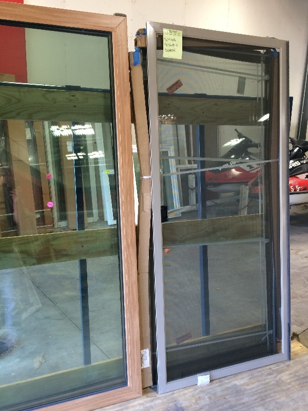 Patio Door Sash   Screen   36.50 x 77.25   Previously installed   view all pictures for more detailss for more details  Lot of 3