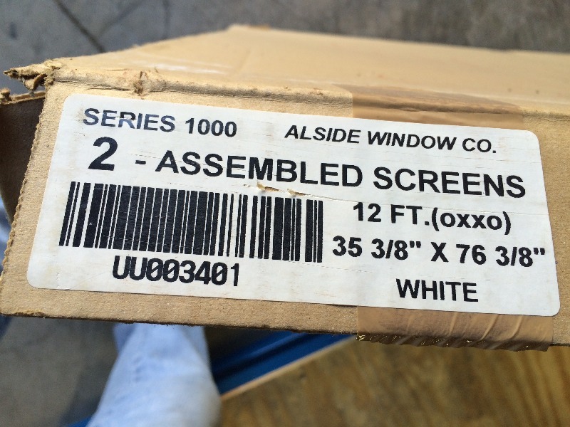 Patio door screens  35 38 x 76 38    NEW  view all pictures for more details   Lot of 2