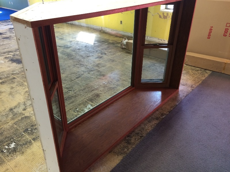 Bay Window wdouble hung windows  86.5 L x 54 H x 24.50 deep   Previously installed  view all pictures for more details