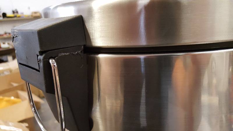Brushed Stainless Steel Round Trash Cans Set of 2
