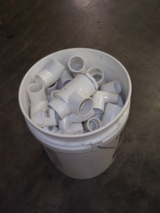lot 23 image: New 5 Gallon Pail of PVC Plumbing Fittings