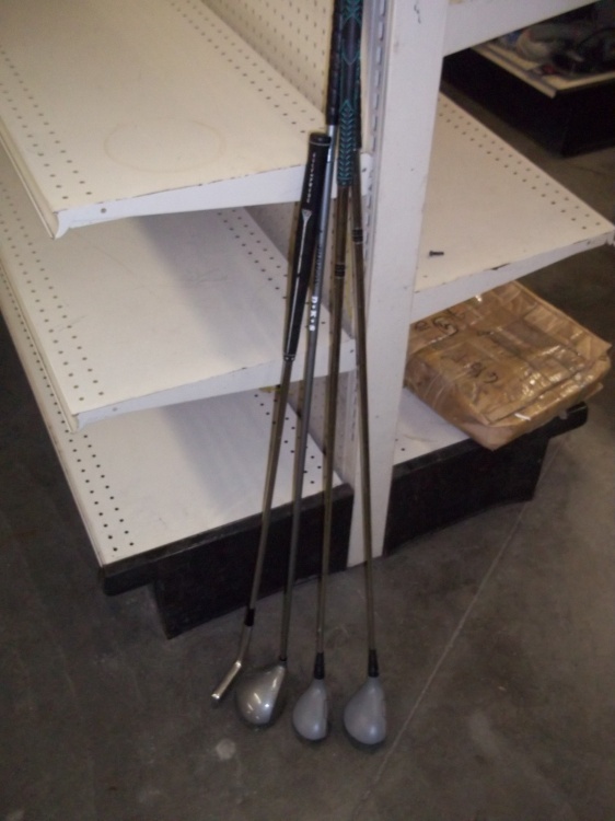 lot 148 image: 3 Metal woods and 1 putter