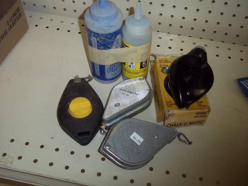 lot 175 image: Lot of 4 Chalk Lines and Chalk