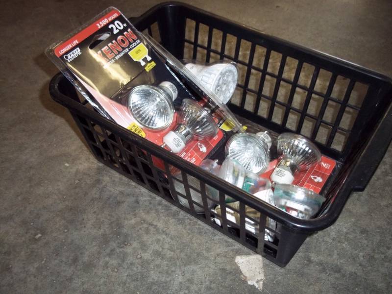 lot 251 image: Basket with supplies