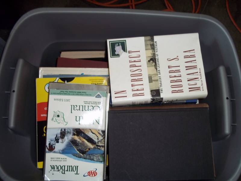 lot 285 image: Tote of Books includes tote