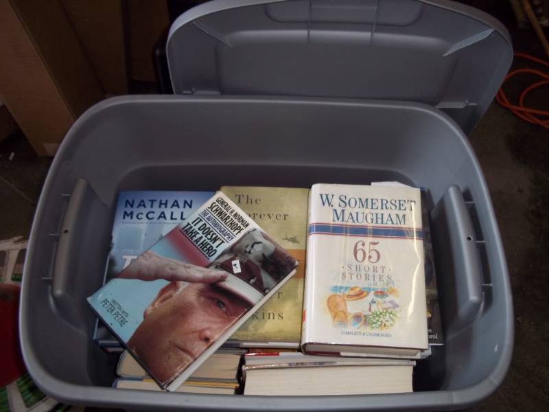 lot 287 image: Tote of Books includes tote