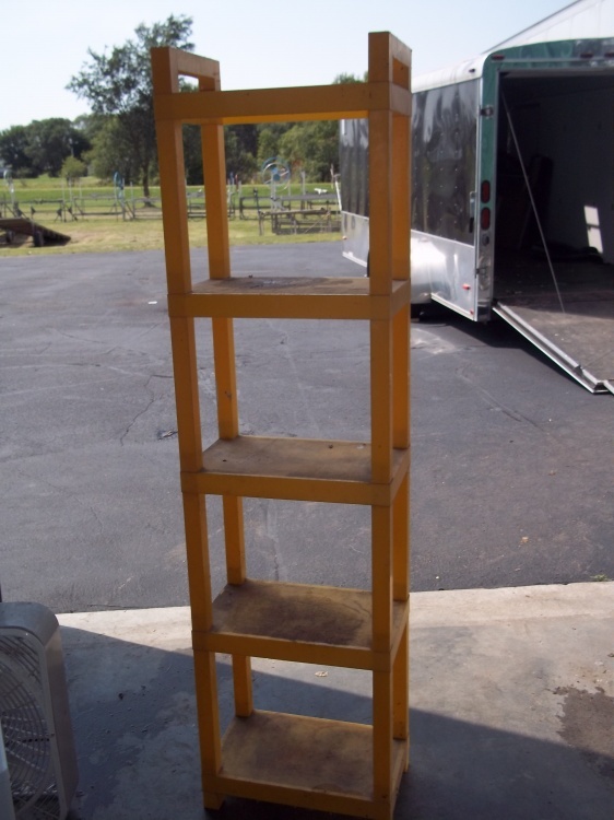 lot 295 image: Yellow Shelf 11x18x67