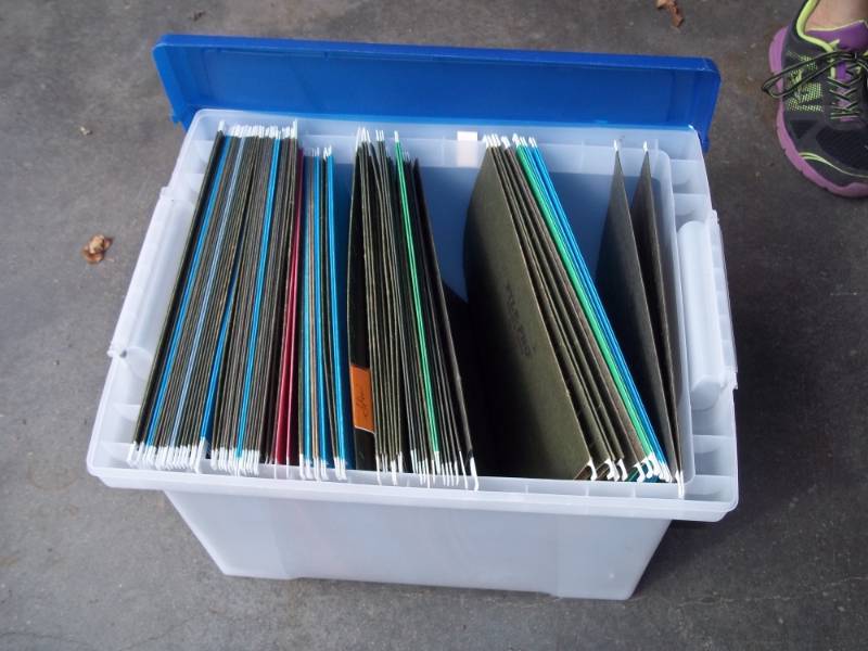 lot 342 image: Hanging Files with tote