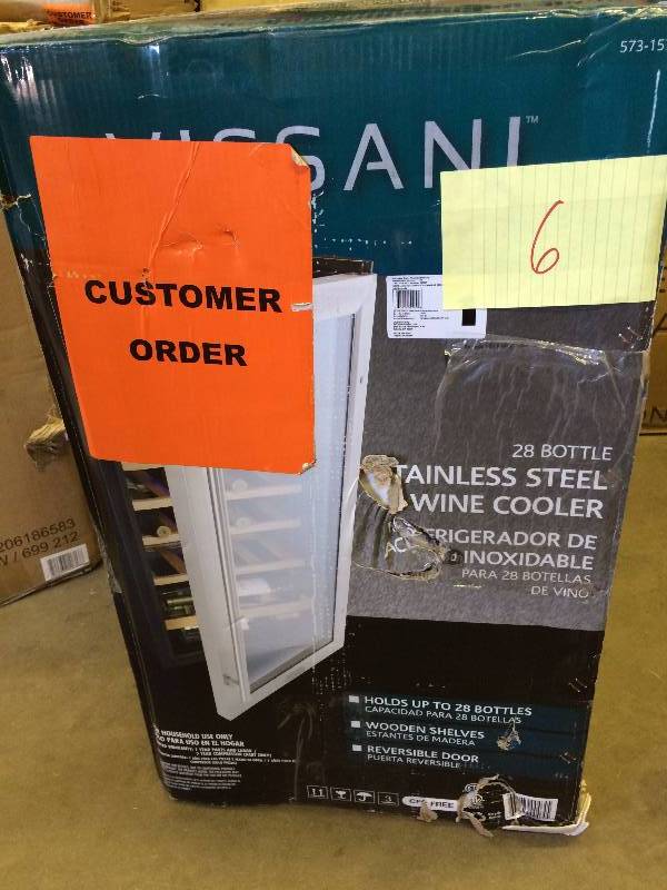 Vissani 17 in. 28-Bottle Wine Cooler in Stainless Steel New