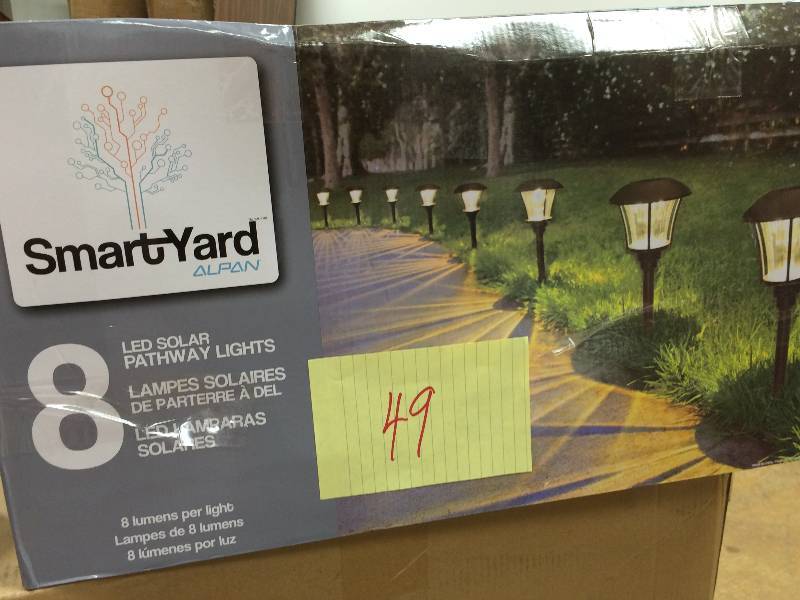 Smartyard Solar LED Large Pathway Lights - 8 pack