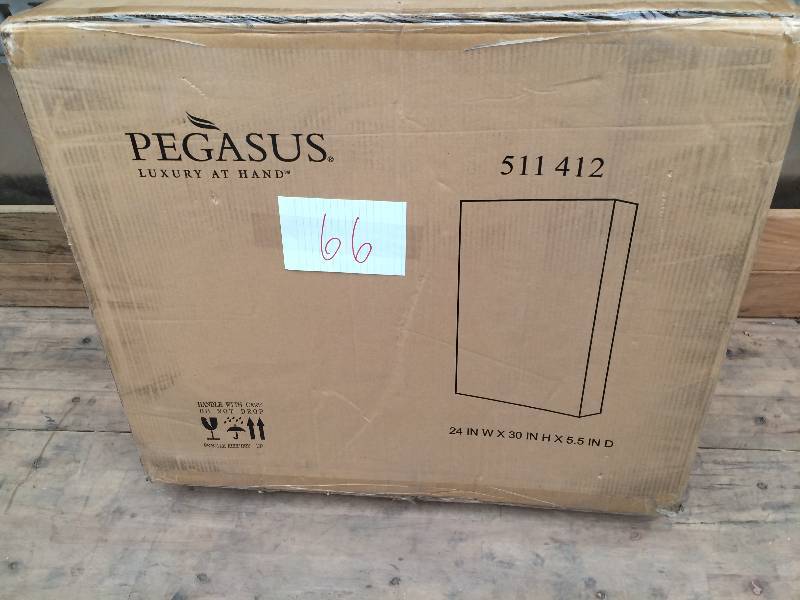 Pegasus SP4610 Deco 30-Inch High by 24-Inch Wide Framed Medicine Cabinet, Espresso New