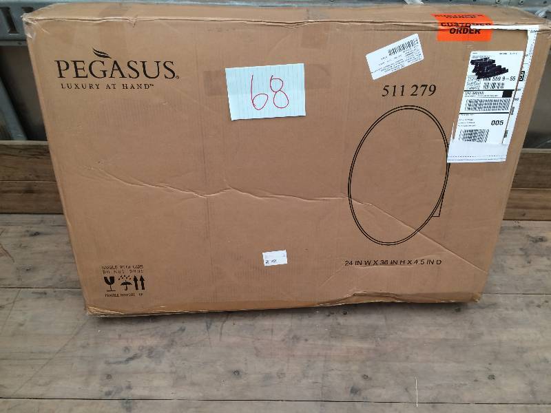 Pegasus SP4583 Mirrored Oval Beveled Mirror Medicine Cabinet New