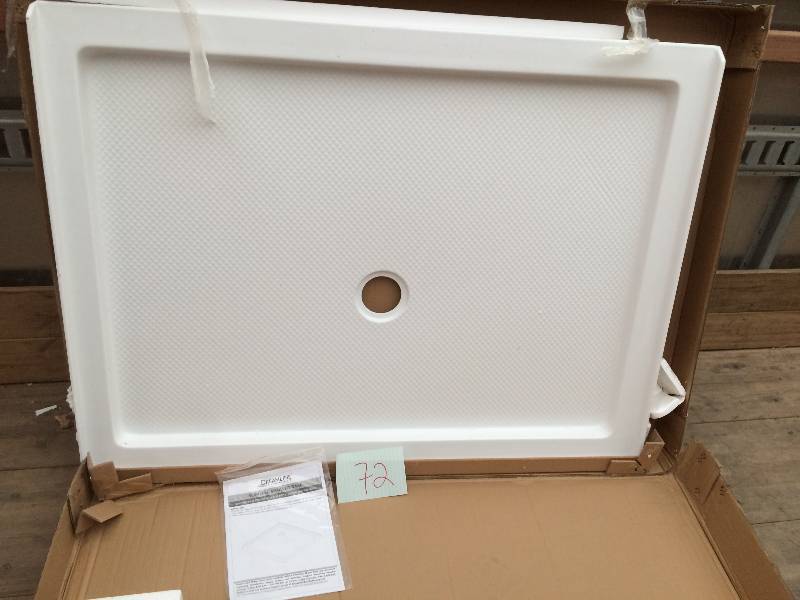 DreamLine Slimline White Acrylic Shower Base (36-inx 48 - in)