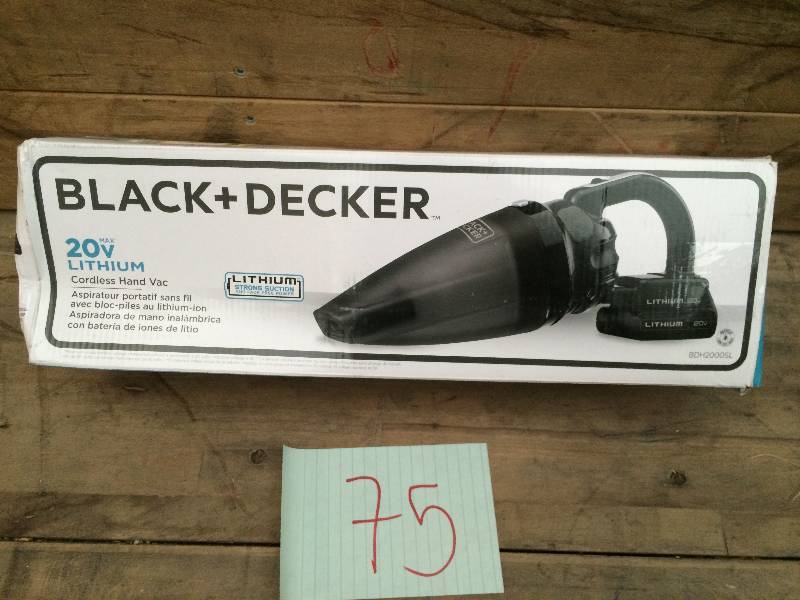 Black and Decker 20V Max Lithium Ion Cordless Hand Vac