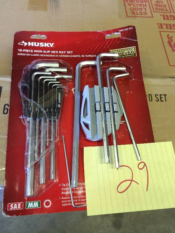 Husky Set of Non Slip Hex Key Set