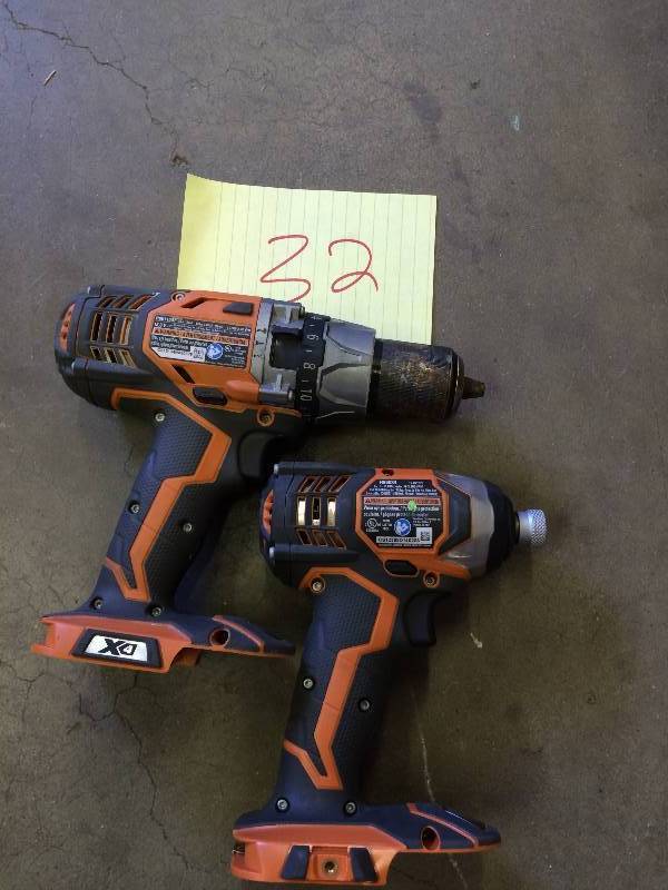 Set of Ridgid  Drills in used working conditions