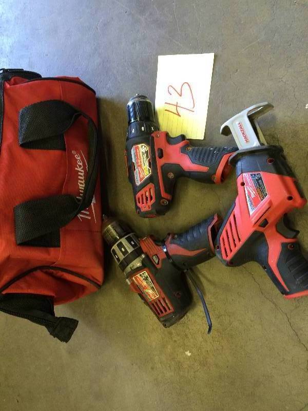 Lot of Milwaukke Tools no batteries included. Tested in good working condition