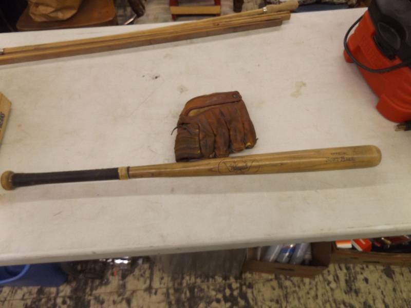 Softball Bat and Glove