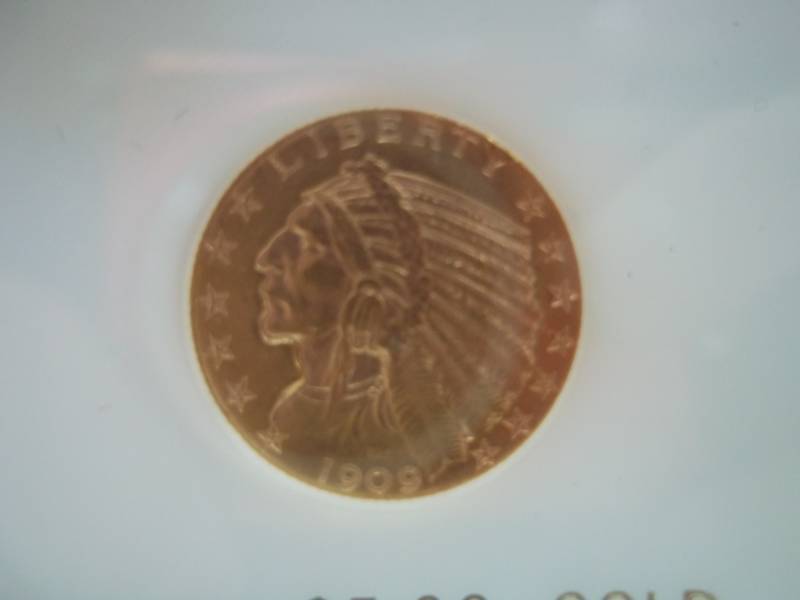 $5 1909 Gold Indian