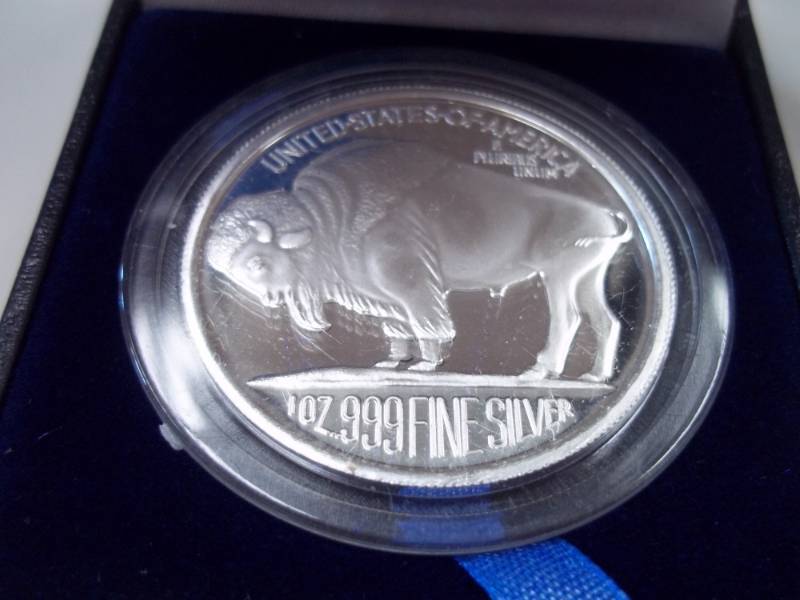 1 oz. Fine Silver Buffalo Commenorative Medallion