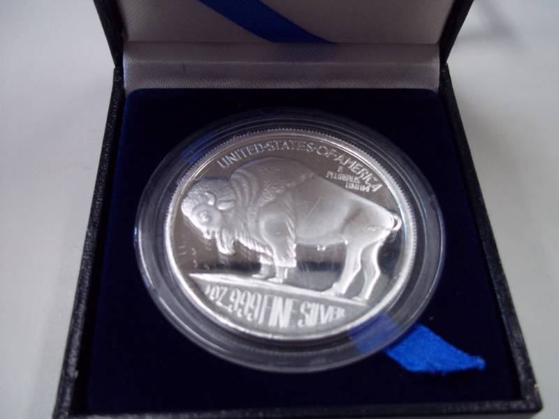 1 oz. Fine Silver Buffalo Commenorative Medallion