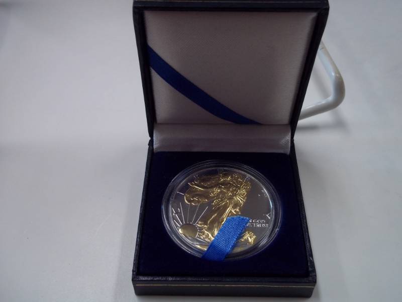 1 oz. Fine Silver 2 Tone Walking Liberty
