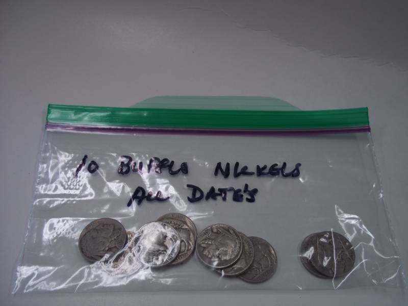 10 Buffalo Nickels