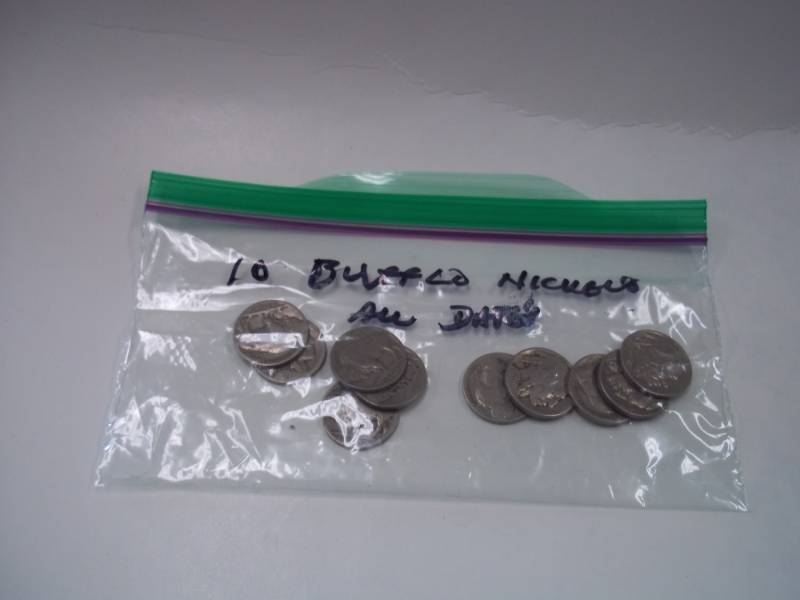 10 Buffalo Nickels