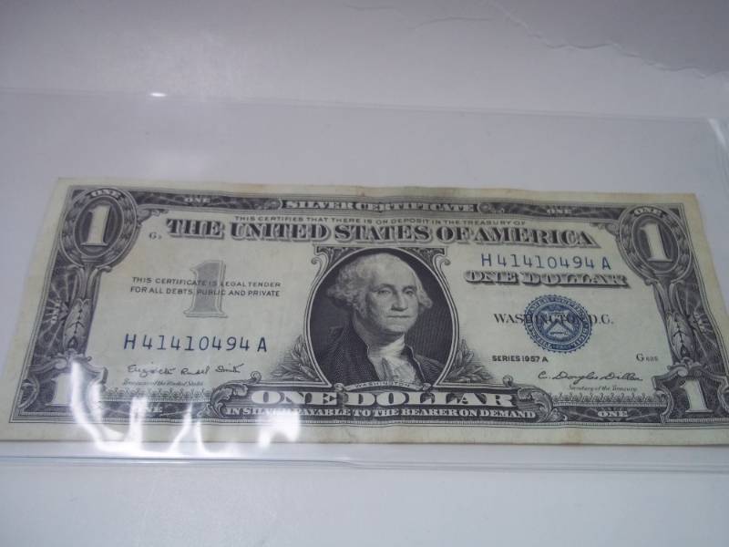 One Dollar Silver Certificate 1957A