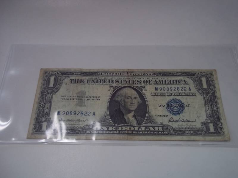One Dollar Silver Certificate 1957