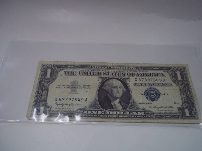 One Dollar Silver Certificate 1957B