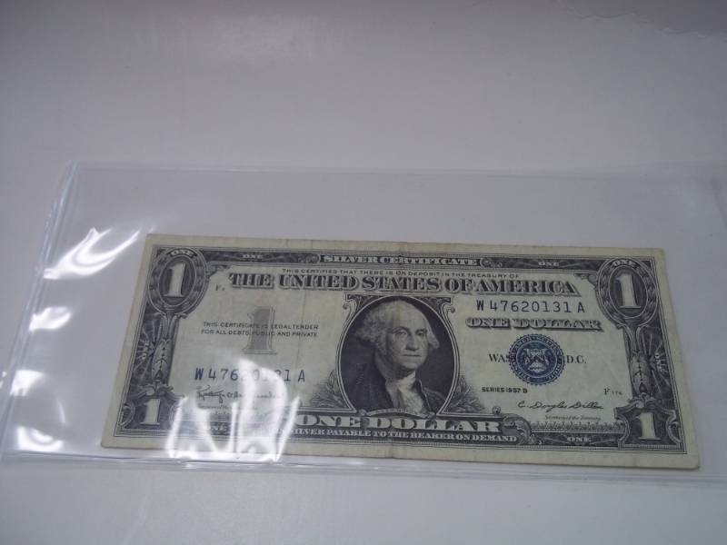 One Dollar Silver Certificate 1957B