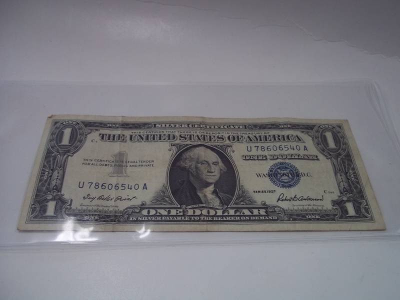 One Dollar Silver Certificate 1957