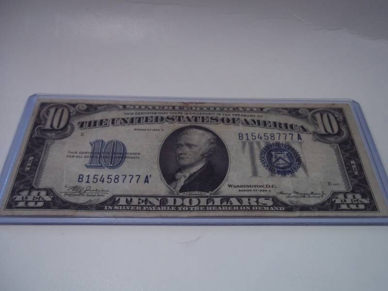 Ten Dollar Silver Certificate 1934A