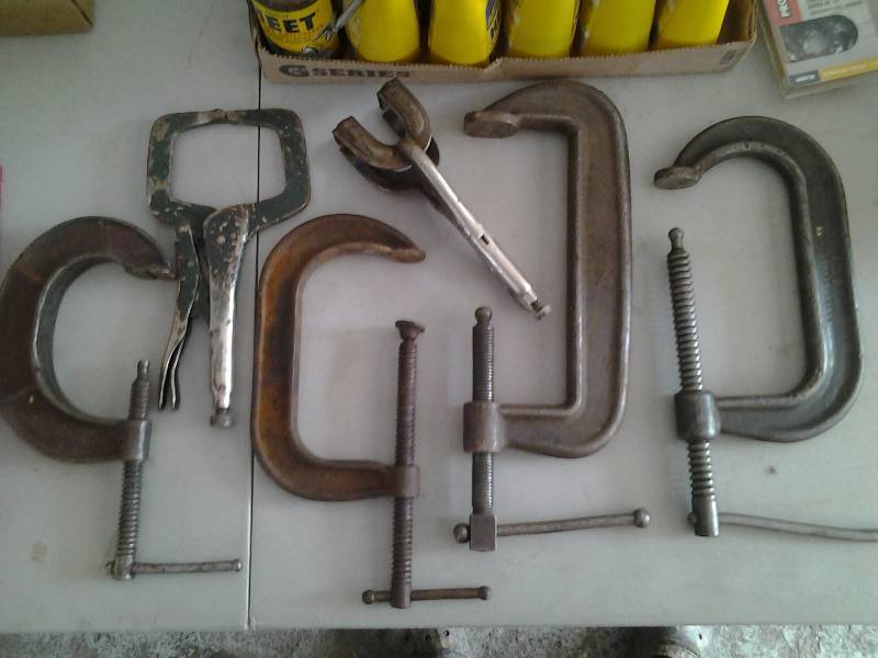 6 & 8 Inch C Clamps (6 Pieces)