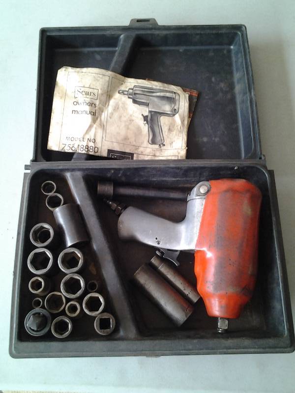 Craftsman 12 Inch air Impact Wrench & Sockets, Extension, Swivel