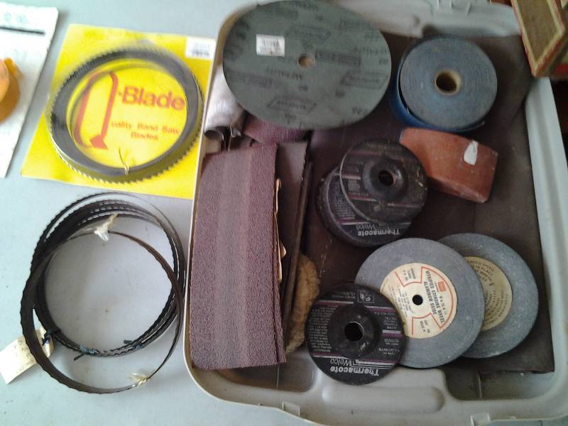 Band Saw Blades, Sand Paper, Grinding Wheels
