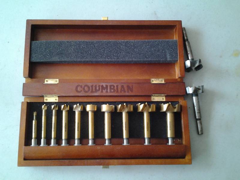 Drill Bits (Door Set), New In Wood Case