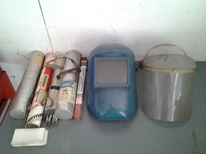 Welding Rods, Helmets, Shields, Slag Hammer, Lenses