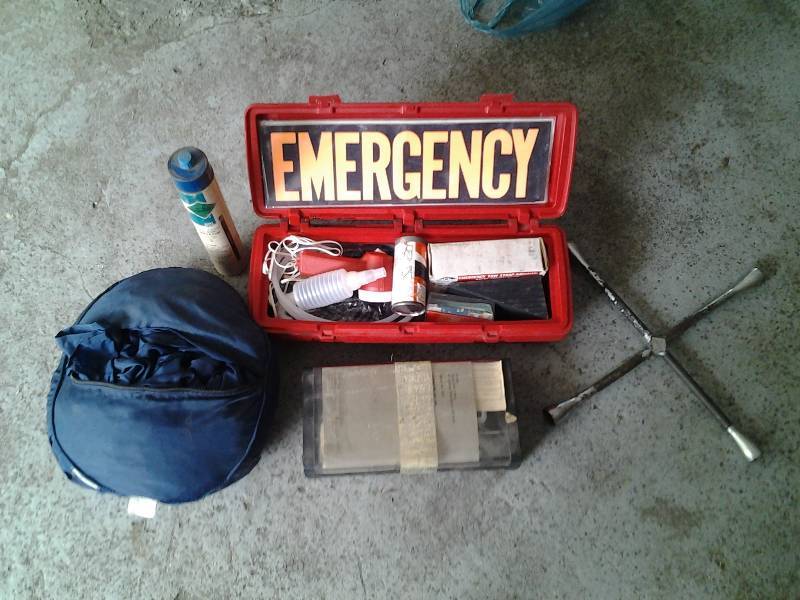 Road Emergency Kit, Space Saver Air, Lug Wrench, C.B. Radio, Car Cover