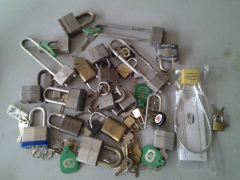 Assorted Locks Most Have Keys