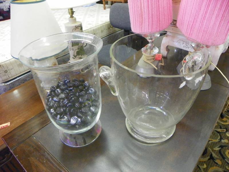 Two large glass vases, make a statement