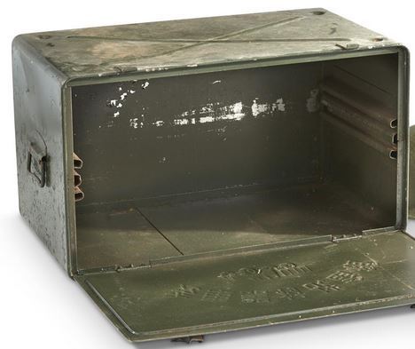Chinese Military Surplus Metal Truck Storage Box, Used