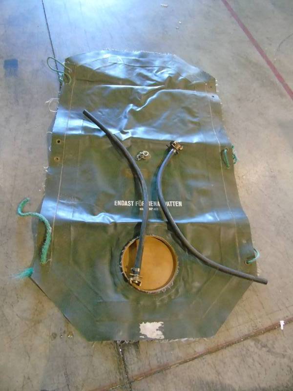 Swedish Military Surplus Portable Cistern, 65 Gallon, Used