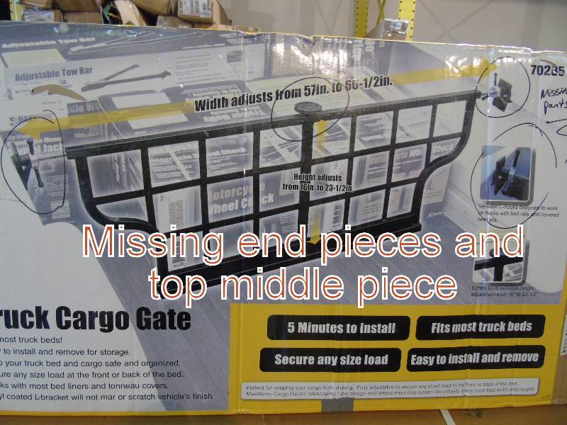 MaxxHaul 70235 Adjustable Cargo Gate  Stop