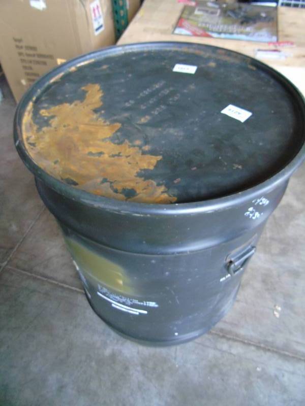 New U.S. Military Surplus 58-gallon Shipping Drum, Olive Drab