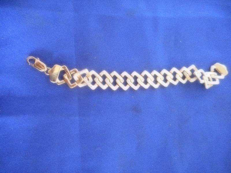 GOLD OVER SILVER BRACLET